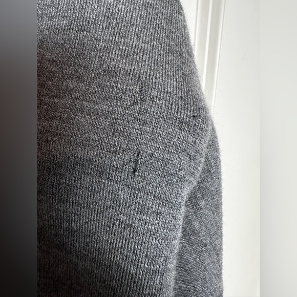 Theory Charcoal and black Open Front reversible cardigan - Picture 5 of 11